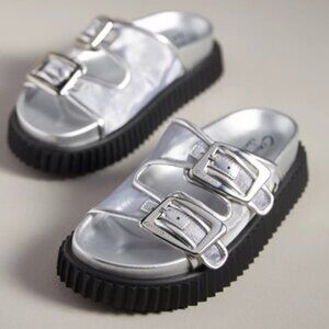 Circus by Sam Edelman Metallic Flatform Sandals